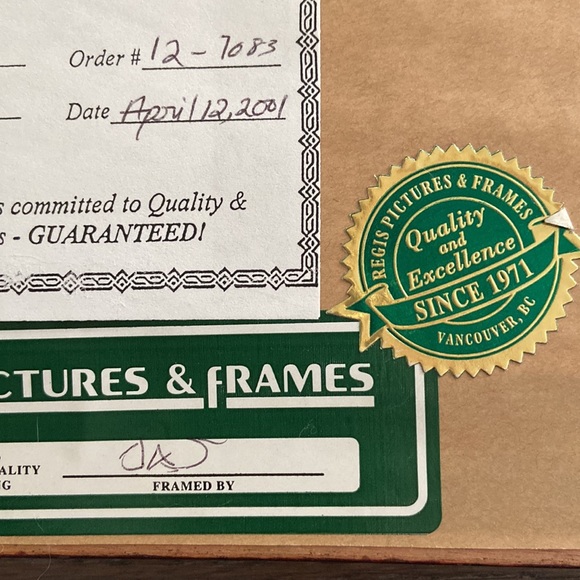 Vintage High Quality Solid Wood Framed Old Montreal Art. - Picture 12 of 14